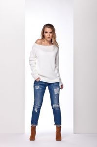 1 LS155 biały sweter