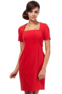 MOE192 sukienka czerwona